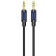 Аудіо кабель Aux Borofone BL20 True sound silicone (1m) Black