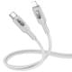 Дата кабель Hoco U120 Transparent explore intelligent power-off PD 27W Type-C to Lightning (1.2m)