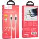 Дата кабель Hoco U120 Transparent explore intelligent power-off PD 27W Type-C to Lightning (1.2m)