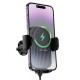Автотримач з БЗП Borofone BH221 Path 15W (air outlet) Black / Metal gray