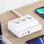 СЗУ Usams US-CC160 P1 65W Super Si Fast Charging USB Extension Socket