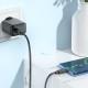 МЗП Hoco CS22A Value PD30W (1USB-C) + кабель Type-C to Type-C Black