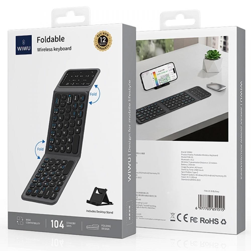Складна бездротова клавіатура WIWU FMK-05 Grey