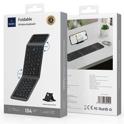 Складна бездротова клавіатура WIWU FMK-05 Grey