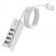 Перехідник HUB Hoco HB1 USB to USB 2.0 (4 port) (1m) Срібний