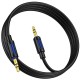 Аудіо кабель Aux Borofone BL20 True sound silicone (1m) Black