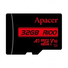 Карта пам'яті Apacer microSDHC (UHS-1) 32Gb class 10 V10 A1 R100MB/s (без адаптера) Black