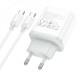МЗП Hoco C105A Stage PD20W+QC3.0 (1USB-A/1C) + кабель Type-C to Type-C White