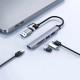 Перехідник HUB WIWU Wi-HB003 ZOLO 5 in 1 (USB-C/USB-A to 2xUSB2.0+1xUSB3.0+SD/TF) Grey