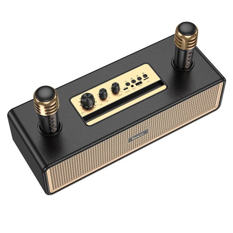 Bluetooth Колонка Hoco BS63 Graceful + два мікрофона Black
