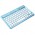 Бездротова клавіатура Hoco S55 Transparent Discovery edition (English version) Ice blue mist