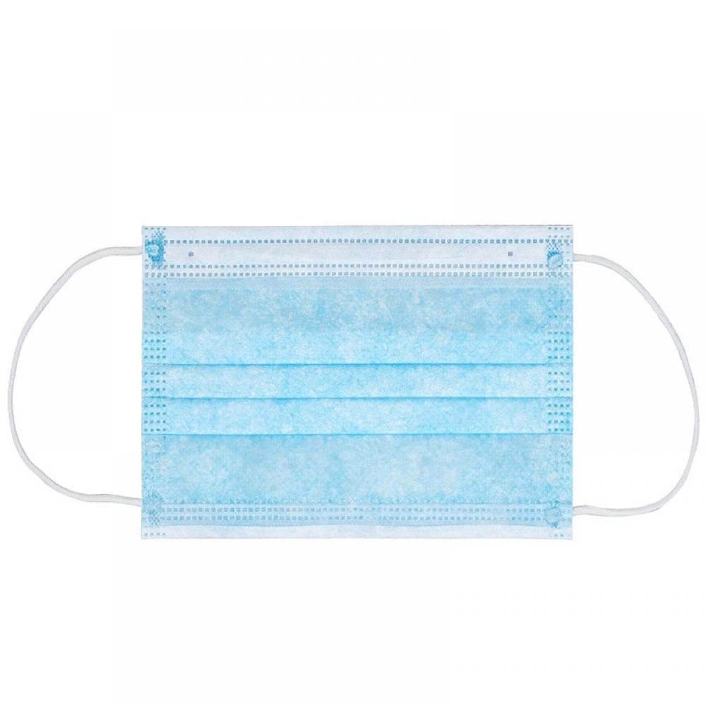 Маска хирургическая 3-слойная с фиксатором для носа (упаковка 50 шт.)