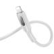 Дата кабель Hoco U120 Transparent explore intelligent power-off PD 27W Type-C to Lightning (1.2m)