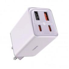 МЗП Baseus GaN6 Pro OS 65W (2USB-A/2C) + кабель Type-C to Type-C (P10162701) Star Purple