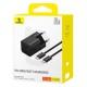 МЗП Baseus GaN5 Fast Charger (mini) PD20W (1USB-C) + кабель Type-C to Type-C (P10110900113) Cluster Black