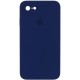 Чохол Silicone Case Square Full Camera Protective (AA) для Apple iPhone 6/6s (4.7") Темно-синій / Midnight blue