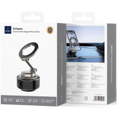 Автотримач WIWU Wi-CH-056 Octopus Vacuum Suction Magnetic Tarnish