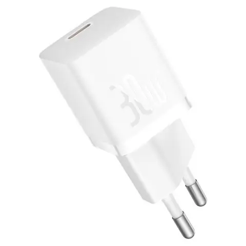 МЗП Baseus GaN5 Fast Charger (mini) PD30W (1USB-C) (CCGN070) White