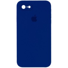 Чохол Silicone Case Square Full Camera Protective (AA) для Apple iPhone 6/6s (4.7") Синій / Deep navy