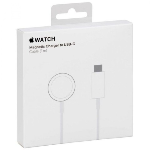 БЗП Magnetic Fast Charger to USB-C Cable for Apple Watch (AAA) (box) White