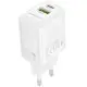 МЗП Borofone BN27 Fuente PD20W+QC3.0 (1USB-A/1C) White