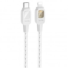 Дата кабель Hoco U124 Stone silicone power-off Type-C to Lightning (1.2m)