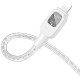 Дата кабель Hoco U124 Stone silicone power-off Type-C to Lightning Gray