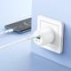 МЗП Borofone BA93A Lustrous PD20W+QC3.0 (1USB-A/1C) + кабель Type-C to Type-C White