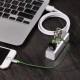 Перехідник HUB Hoco HB1 USB to USB 2.0 (4 port) (1m) Срібний