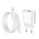 МЗП Hoco C109A Fighter QC3.0 18W (1USB-A) + кабель USB to MicroUSB White