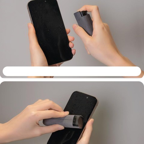 Blueo Спрей для очищення екрану (флакон 10 мл + мікрофібра) Сірий