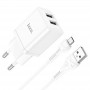 СЗУ Hoco N25 Maker (2USB-A) + USB to MicroUSB