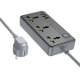 Подовжувач Borofone BAC2A (3USB-A/1C/3xSocket) (1.5m) Black
