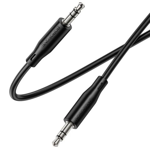Аудіо кабель Aux Borofone BL25 Nice (1m) Black