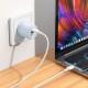 МЗП Borofone BA93A Lustrous PD20W+QC3.0 (1USB-A/1C) + кабель Type-C to Type-C Blue