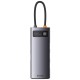 Перехідник HUB Baseus Metal Gleam Series 6-in-1 Multifunctional Type-C (WKWG080013) Gray