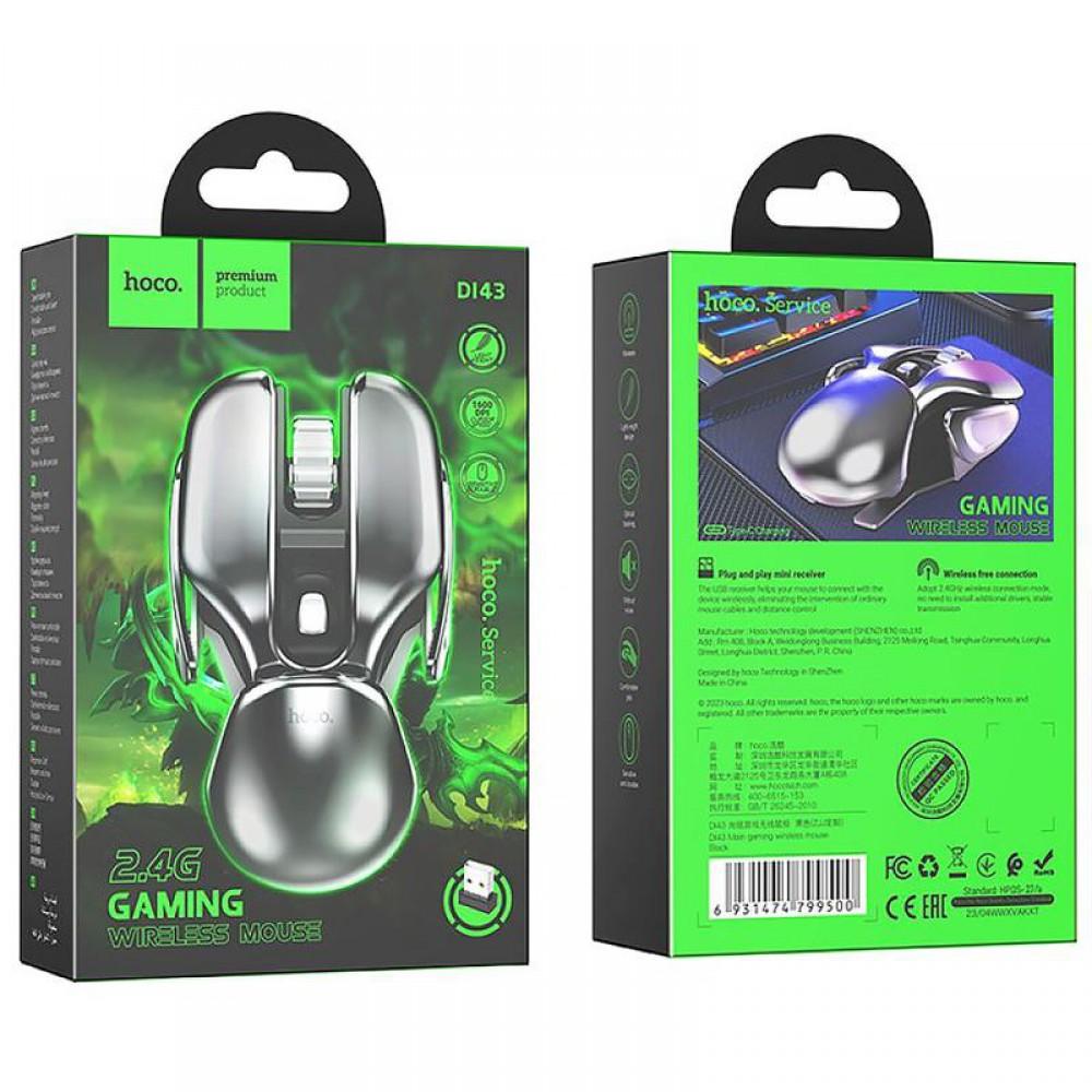 Миша ігрова Hoco DI43 Silent Click 2.4G Black