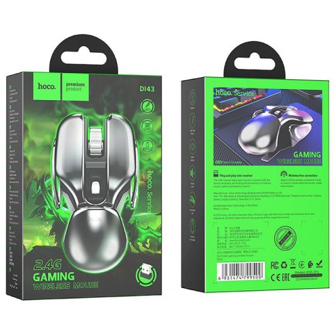 Миша бездротова Hoco DI43 Silent Click 2.4G Black