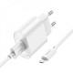 МЗП Hoco C109A Fighter QC3.0 18W (1USB-A) + кабель USB to MicroUSB White