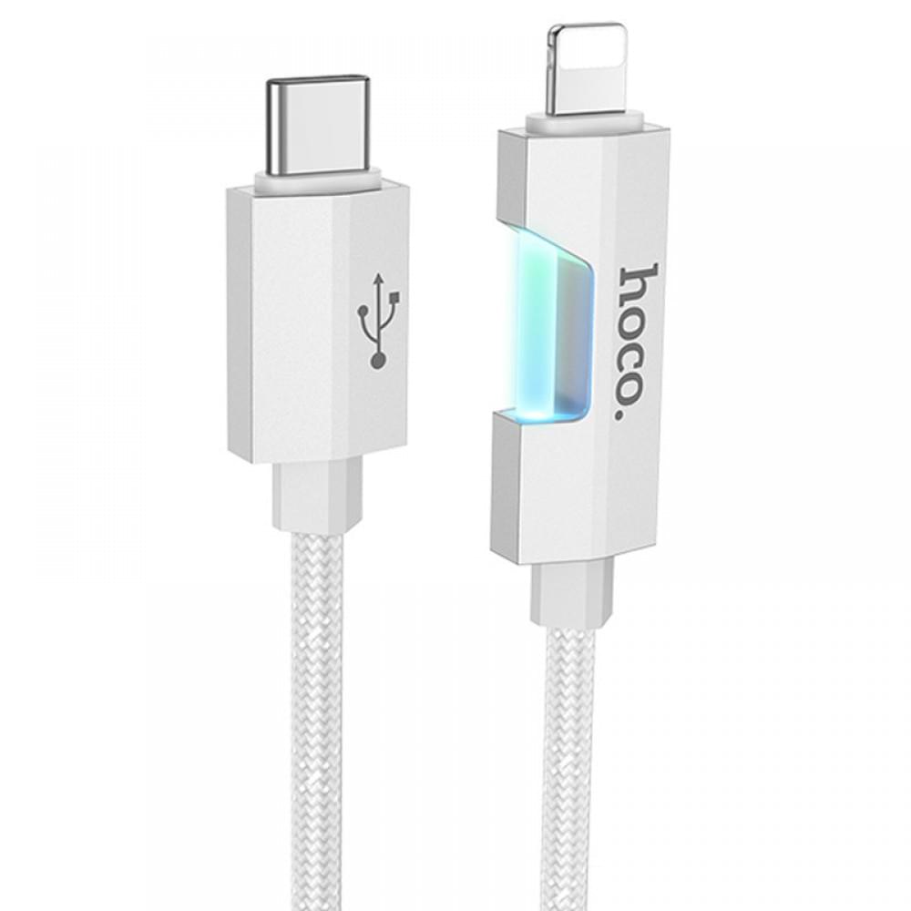Дата кабель Hoco U123 Regent colorful 27W Type-C to Lightning (1.2m)