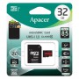 Карта пам'яті Apacer microSDHC (UHS-1) 32Gb class 10 V10 A1 R100MB/s + SD adapter Black