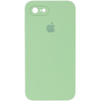 Чохол Silicone Case Square Full Camera Protective (AA) для Apple iPhone 6/6s (4.7") М'ятний / Mint