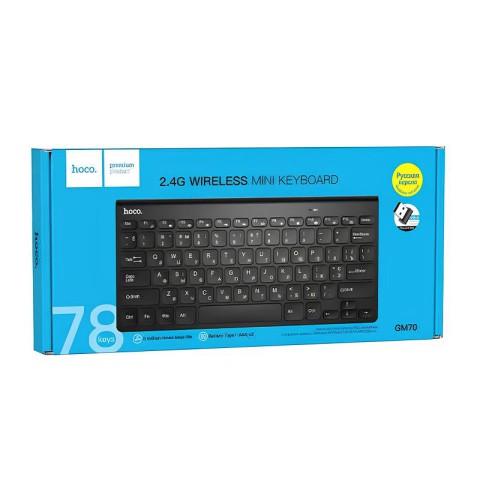 Бездротова клавіатура Hoco GM70 Dragon mini 2.4G Black