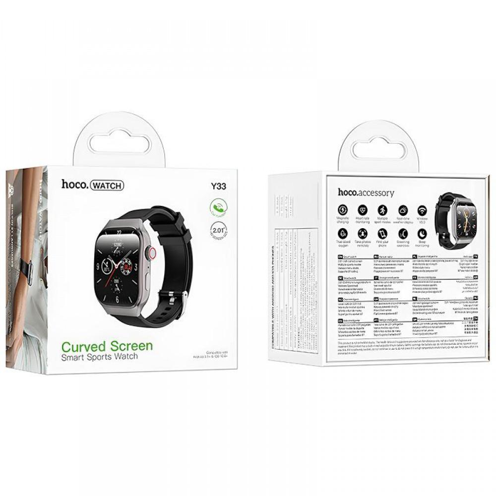 Смарт-годинник Hoco Smart Watch Y33 Smart sports watch (call version) Black