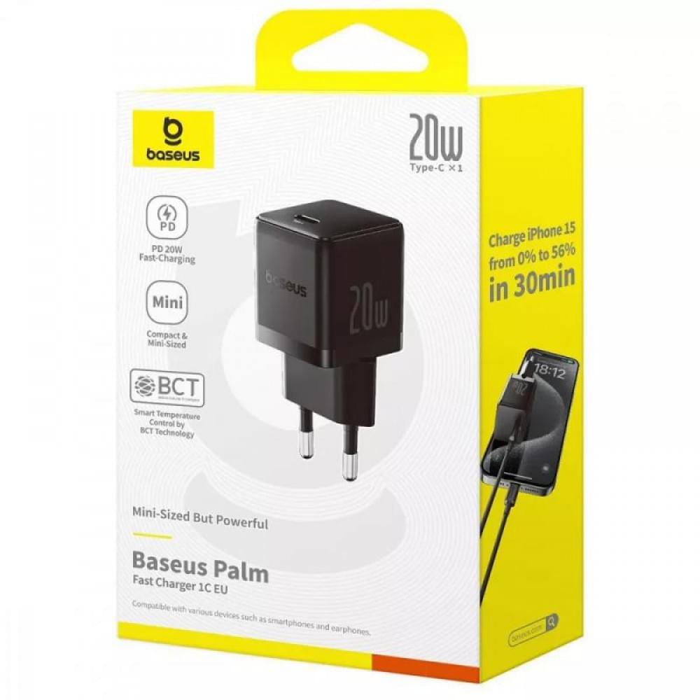 МЗП Baseus Palm Fast Charger 20W (1USB-C) (P10111602) Cluster Black