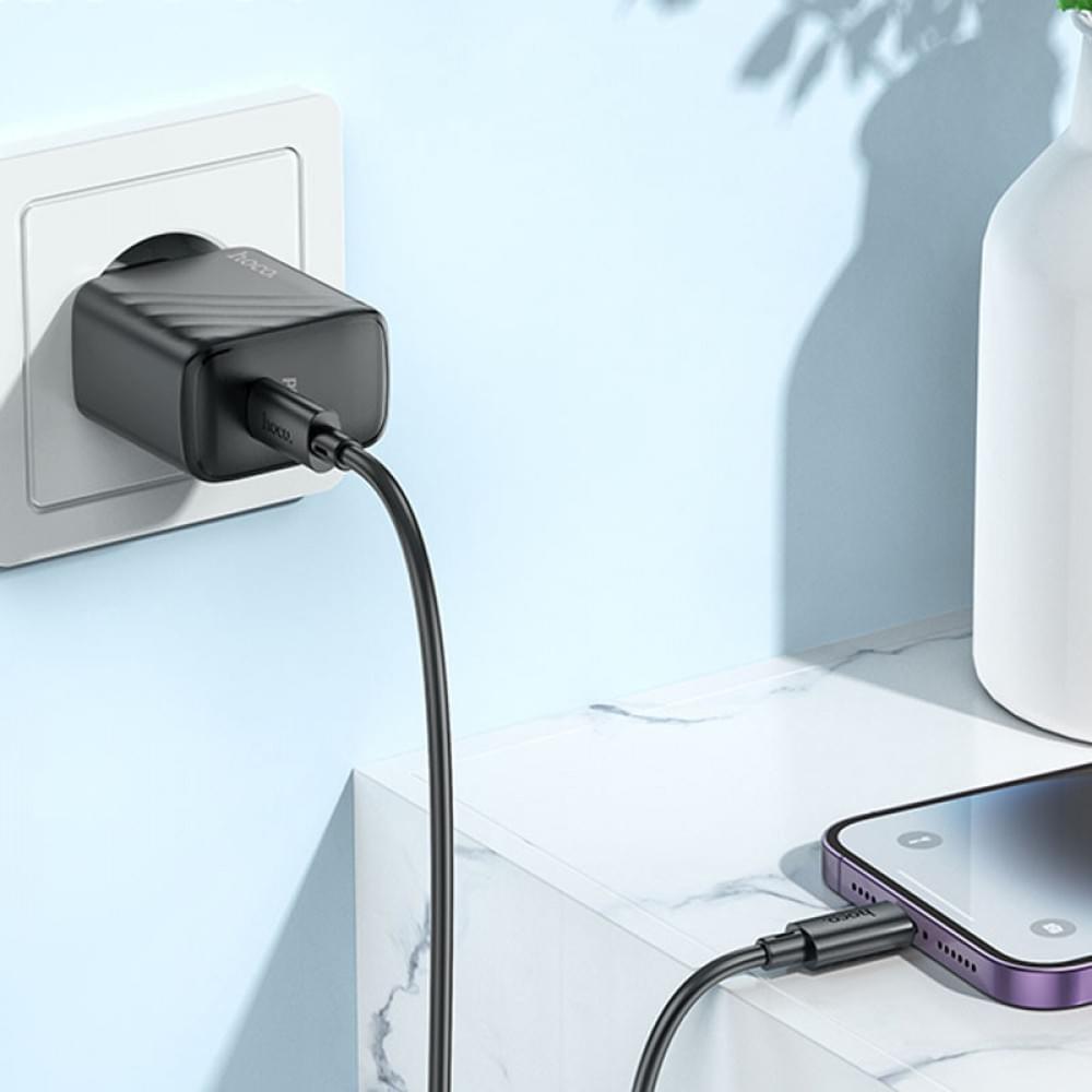 СЗУ Hoco CS22A Value PD30W (1USB-C) + кабель Type-C to Lightning