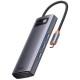 Перехідник HUB Baseus Metal Gleam Series 6-in-1 Multifunctional Type-C (CAHUB-CW) Gray Перехідник HUB Baseus Metal Gleam Series 6-in-1 Multifunctional Type-C (CAHUB-CW) Gray