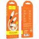 Дата кабель Hoco X82 Silicone Type-C to Lightning 20W (1m) White
