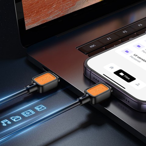 Дата кабель Hoco X108 Benefit 27W Type-C to Lightning (1m) Black