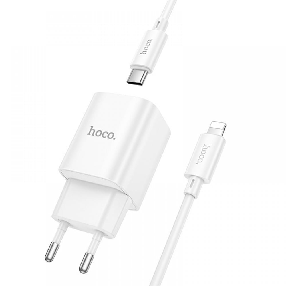 СЗУ Hoco C149A Charm PD30W+QC3.0 (1USB-A/1C) + кабель Type-C to Lightning